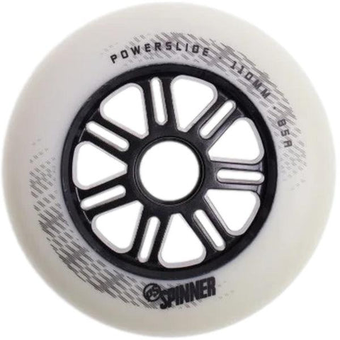 Powerslide Spinner Wheels 110mm 85a Matte White EACH