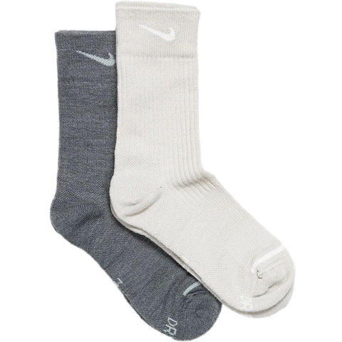 Nike Everyday Cushioned Wool 2 Pack Grey / Beige