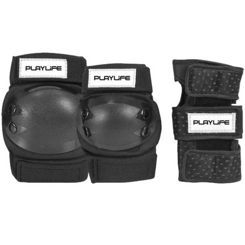 PlayLife Junior Tri Pack Protective Set Black