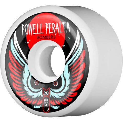 Powell Peralta Bomber Wheels White 60mm X 85a