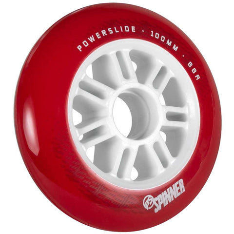 Powerslide Spinner Inline Wheels 100mm/88a - Red Each