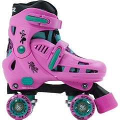 SFR Storm IV Quad Roller Skates Pink Green