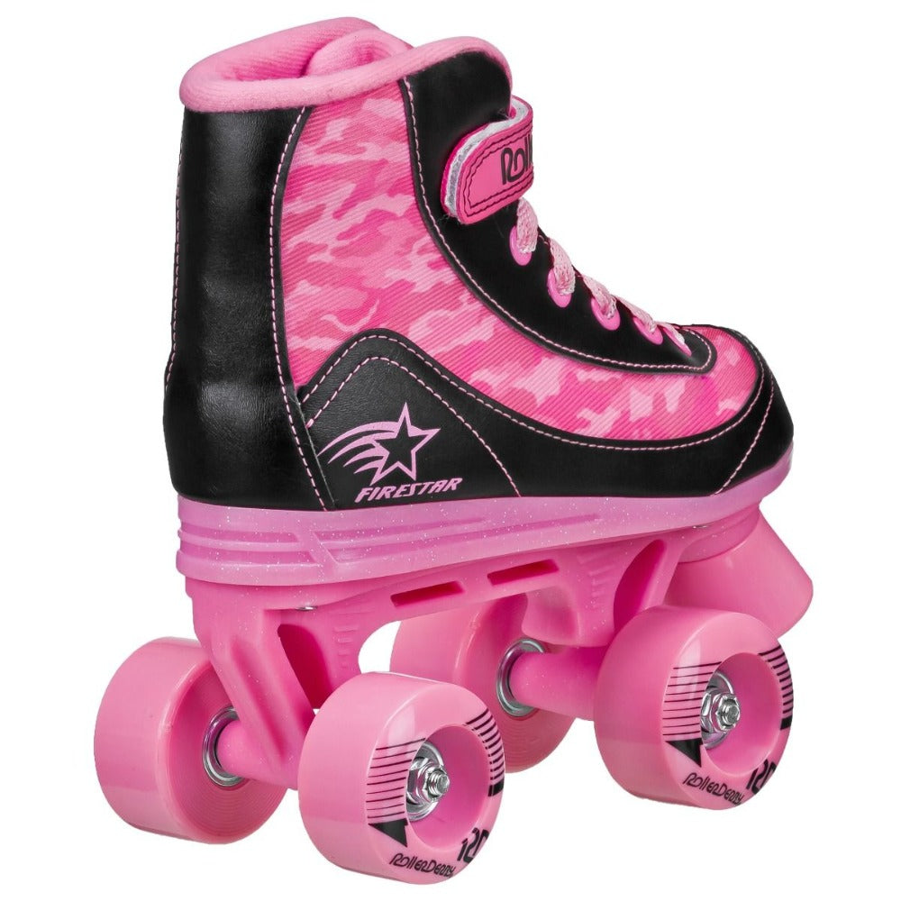 RDS Firestar Skate Girls Pink Camo Roller Skates