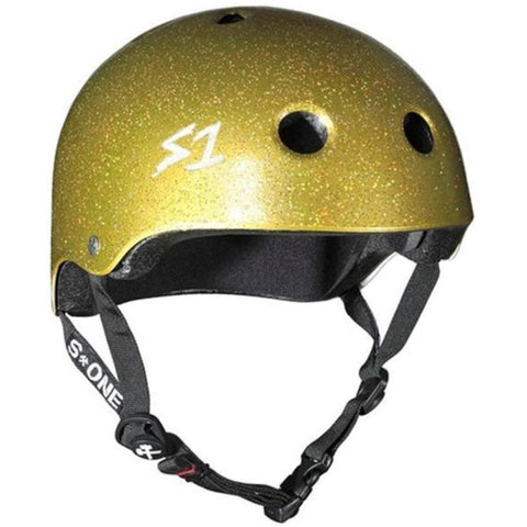 S-One Lifer Gold Glitter Helmet