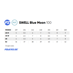 Powerslide Swell 100mm Blue Moon Inline Skates