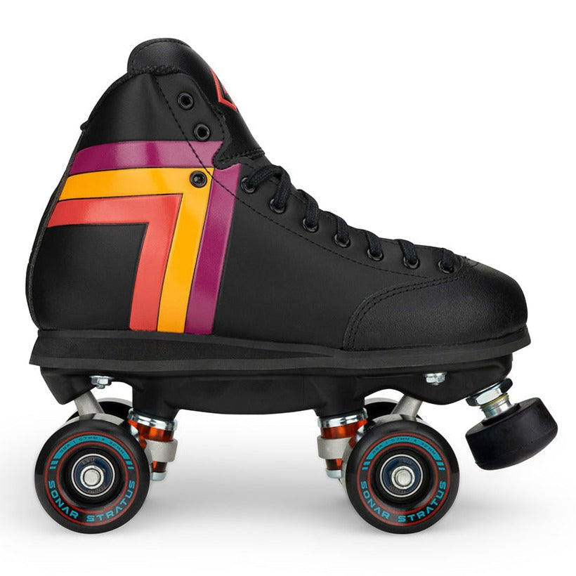 ANTIK Skyhawk Park Roller Skate Black w Sonar Stratus Black Wheels