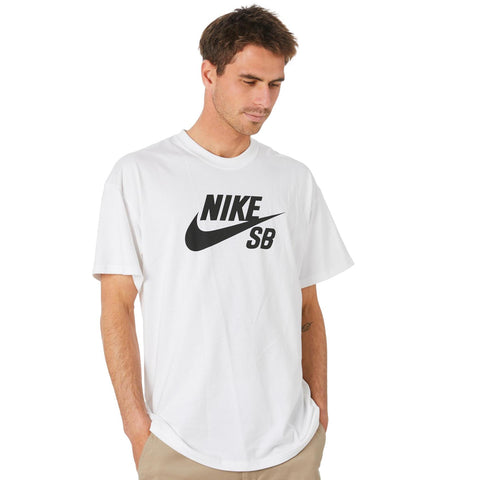 Nike SB Mens Logo Tee White