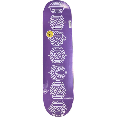 Inbound Isometric Purple Logo Skateboard Deck 8.25