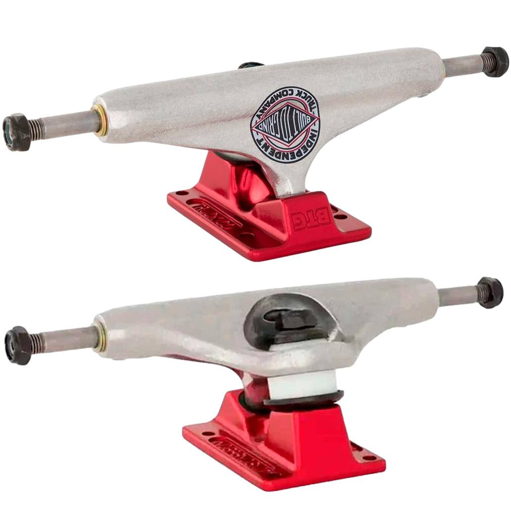 Independent Stage 11 BTG Forged Hollow Trucks Silver / Red 149