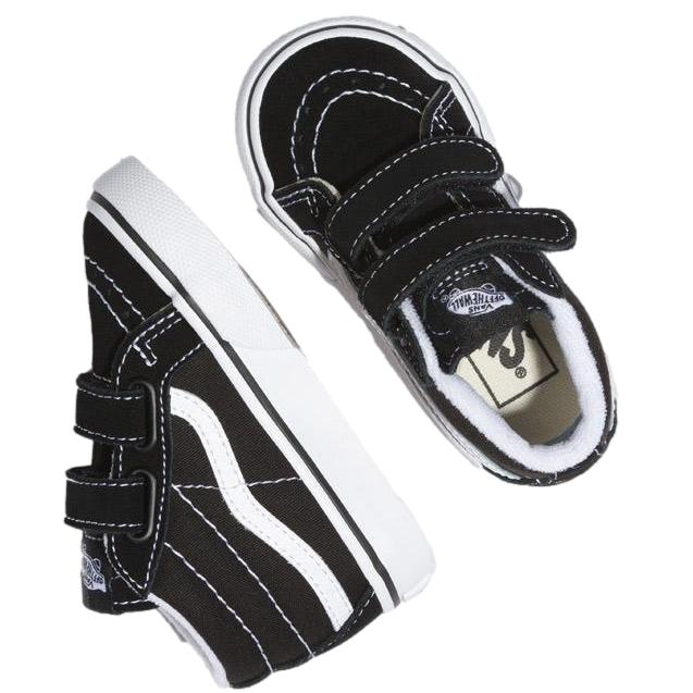 Vans Sk8-Mid Re-Issue Toddler Shoe Black / White