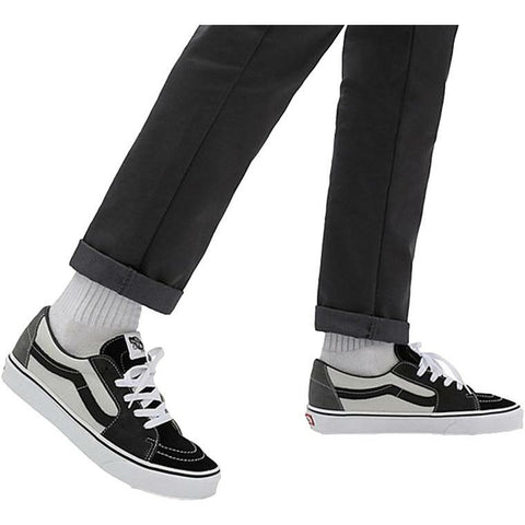 Vans Sk8-Low Skate Shoe Black Drizzle / True White