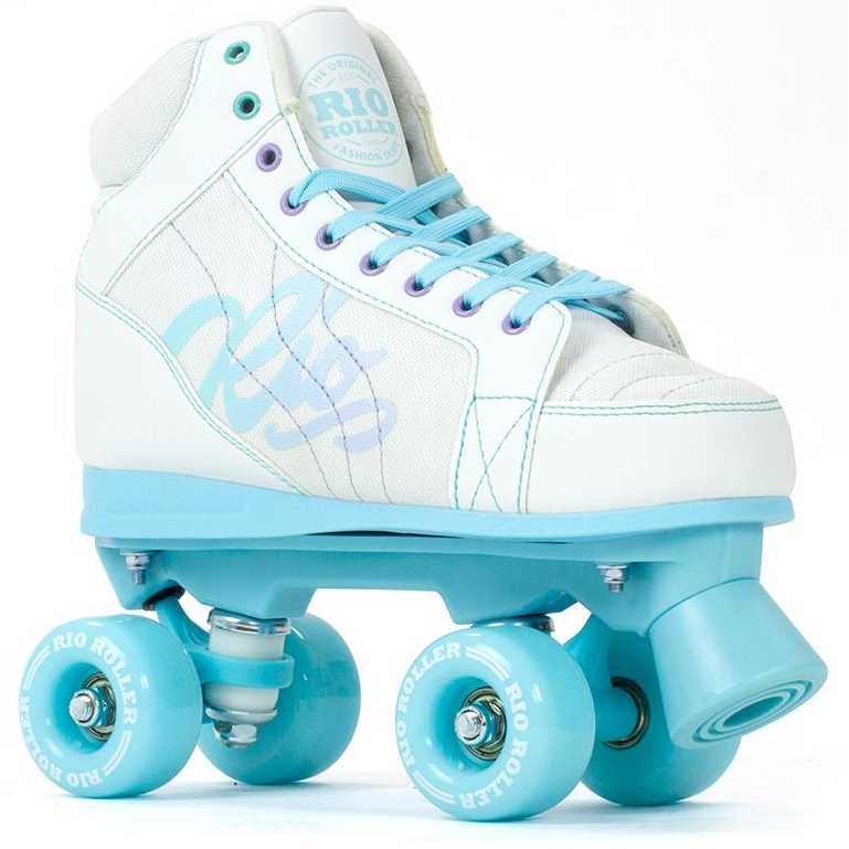 Rio Roller Quad Skates Roller Skates White/ Pink Size UK 4 EUR 37